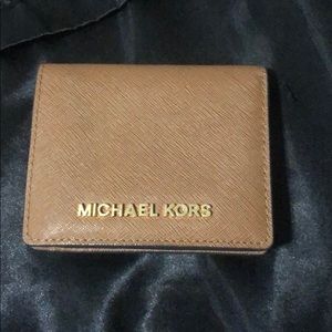 Michael Kors brown bifold wallet